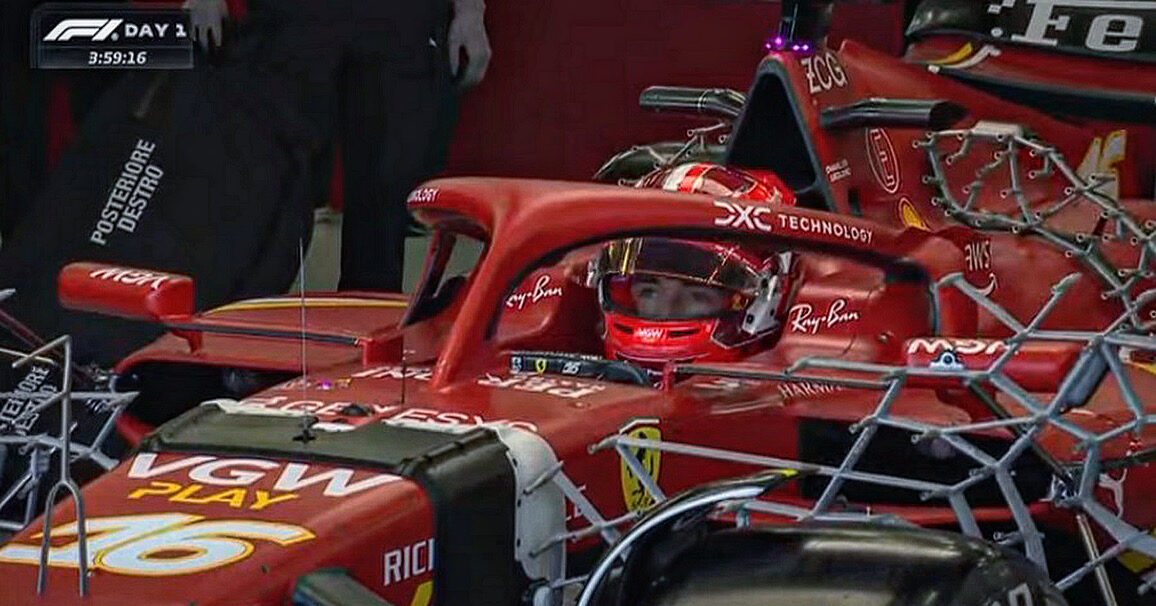 La Ferrari SF-24 dal test di Sakhir!