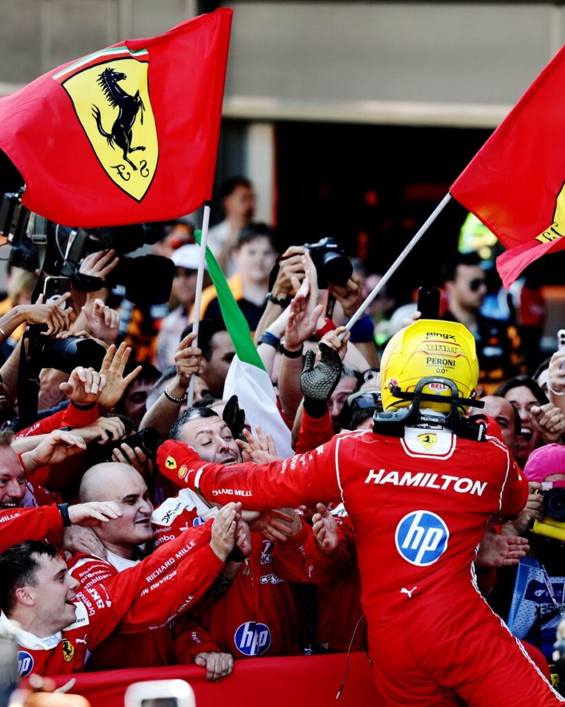 Hamilton Ferrari Barcellona